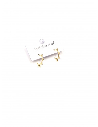 STAINLESS STEEL HOOP EARRINGS- GOLD