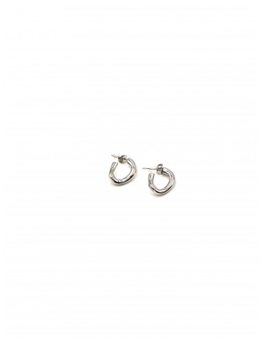 STAINLESS STEEL HOOP EARRINGS- SILVER