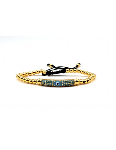 TIRQUOISE SMALL EYEBAR BRACELET GOLD