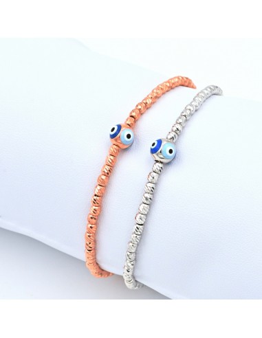 EVIL EYE BRACELET SILVER 925- ROSE GOLD/SILVER