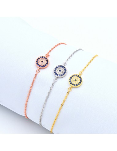 EVIL EYE CHAIN BRACELET SILVER 925