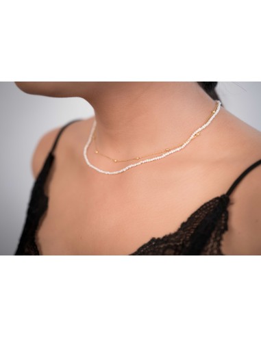 STYLISH SHORT NECKLACE SILVER 925- GOLD