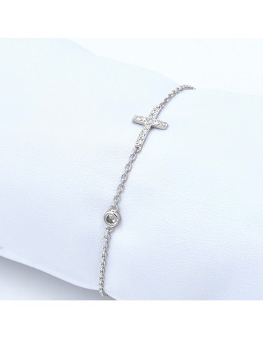 SHINY CROSS BRACELET SILVER 925- SILVER