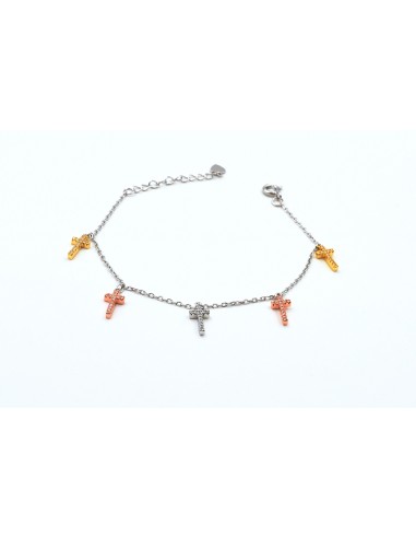 CROSS HANGING BRACELET SILVER 925- SILVER