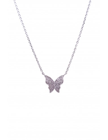 STERLING SILVER 925 BUTTERFLY NECKLACE. SILVER