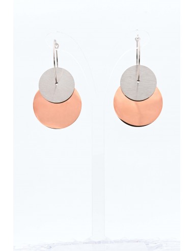 STAINLESS STEEL EARRINGS- ROSE GOLD/SILVER