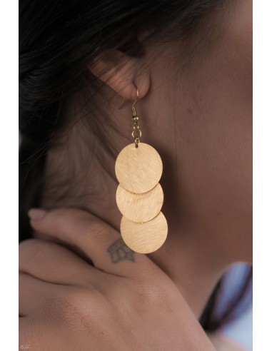 STAINLESS STEEL EARRINGS- GOLD.