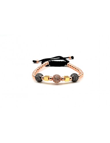 SPARKLE  BALLS BRACELET ROSE GOLD