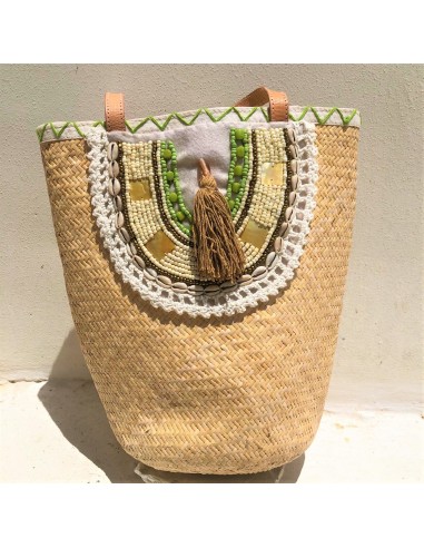 WHITE NATURAL RATTAN BOHO BAG