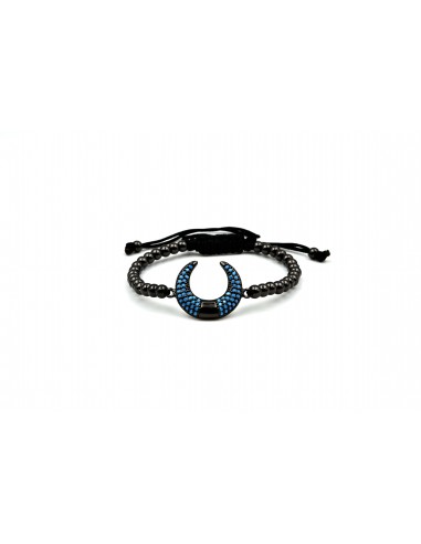 SPARKLE MOON  BRACELET BLACK