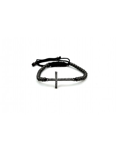 CROSS  BRACELET BLACK