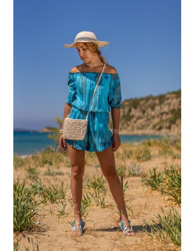 GABRIELLA SEA BLUE TIE DYE BOHEMIAN  ΟΛΟΣΩΜΟ ΣΟΡΤΣ