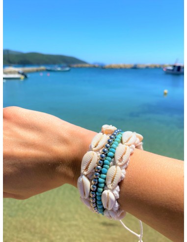 HANDMADE CROSHET SHELL BRACELET