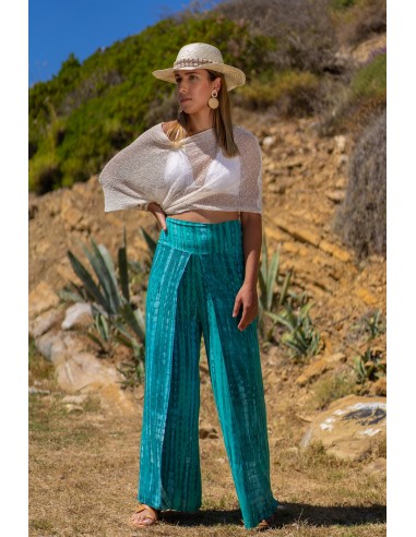 SELINA EMERALD TROUSER IN TIE DYE