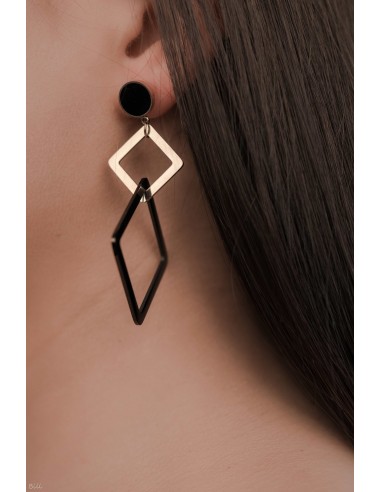 STAINLESS STEEL EARRINGS-ROSE GOLD.